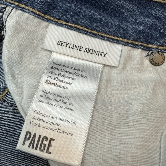PAIGE Skyline Skinny‎ Womens Blue Jeans - SIZE 28 - Picture 8 of 8